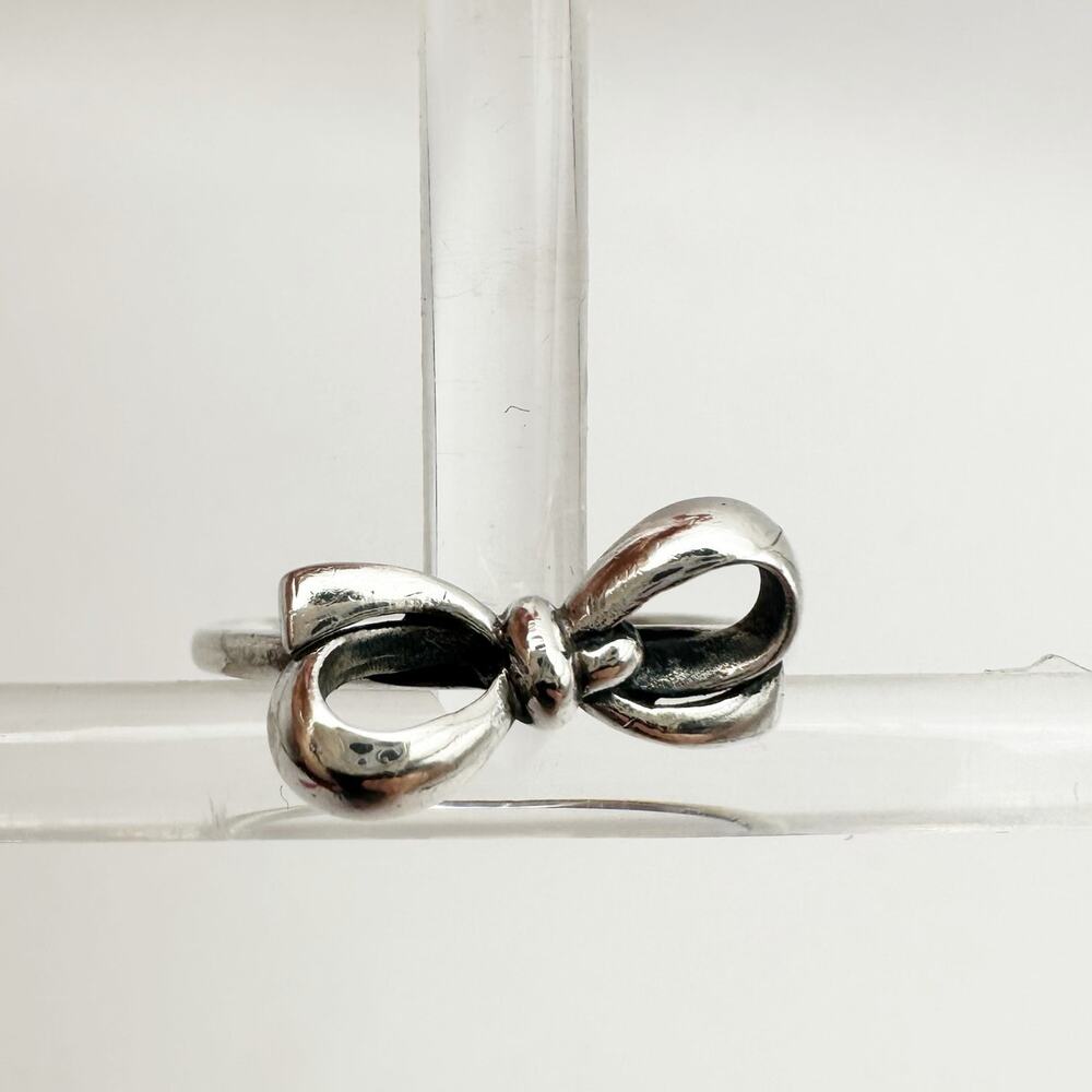Boma BOW Ring Sterling Silver 925 Marked  SIZE 7.75 Preppy Classic 7 3/4